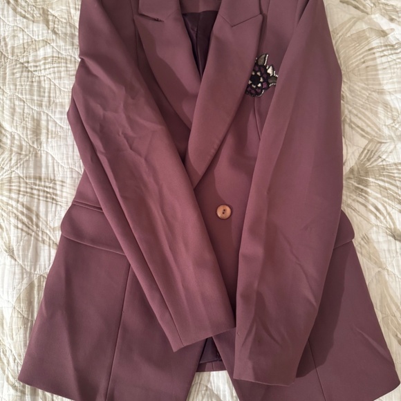 Women's 2-Piece Suit - Elegant Blazer and Trousers Set for Professional Style Bu - Picture 5 of 7